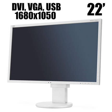 NEC EA223WMe / 22' / 1680x1050 (16:10) / DVI, VGA, USB / вбудовані колонки, фото 2