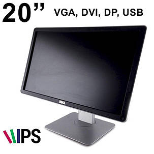 Монітор Dell P2014H Class A / 20" / 1600x900 IPS WLED (16:9) / VGA, DVI, DP, Black, фото 2