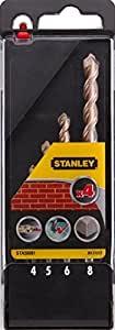 Набір свердел 4-8 мм універсальних STANLEY Basic бетон/камінь/цегла/плитка 4 шт.