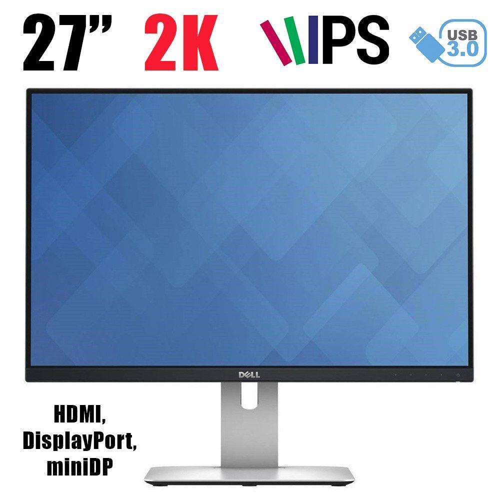 DELL U2715H / 27" (2560x1440) 2K IPS / HDMI, DisplayPort, miniDP