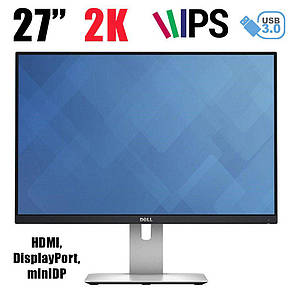 DELL U2715H / 27" (2560x1440) 2K IPS / HDMI, DisplayPort, miniDP, фото 2