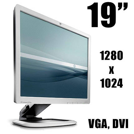 HP LA1951g / 19" (1280x1024) (5:4) TN / VGA, DVI, USB, фото 2