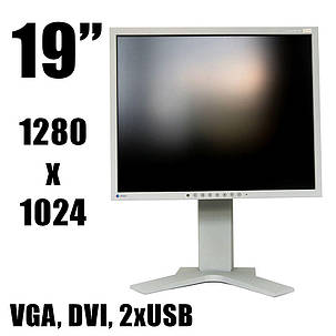 Монітор EIZO FlexScan S1921 / 19" / 1280x1024 S-PVA / DVI, VGA, 2 x USB / вбудовані колонки, фото 2