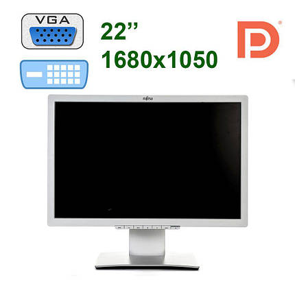 Уценка - Fujitsu B22W-7 / 22" / (1680x1050) LED LCD / 4x USB 2.0, USB Type B, DVI, DP, VGA / царапина на матрице, фото 2