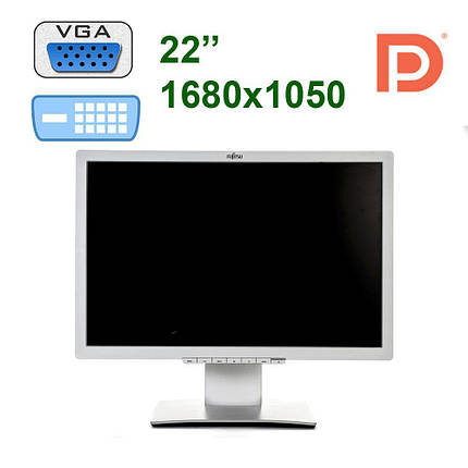 Уцінка — Монітор Fujitsu B22W-7/2"/(1680x1050) LED LCD/4x USB 2.0, USB Type B, DVI, DP, VGA/ подряпина, фото 2