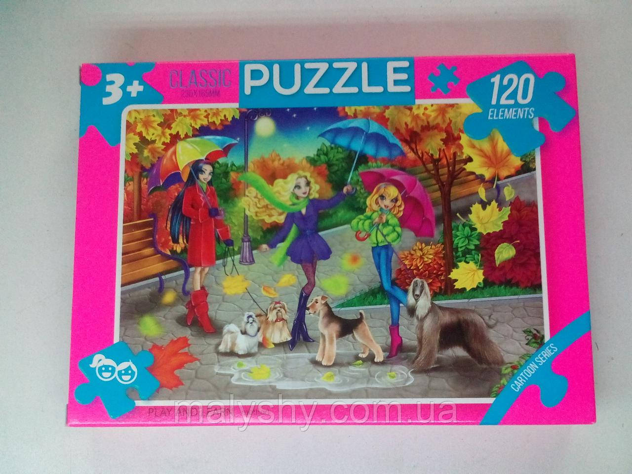 Пазли 120 елементів PUZZLE/Вінк із собаками