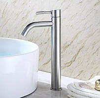 Змішувач для умивальника високий з неіржавкої сталі (SUS304) SANTEP 798