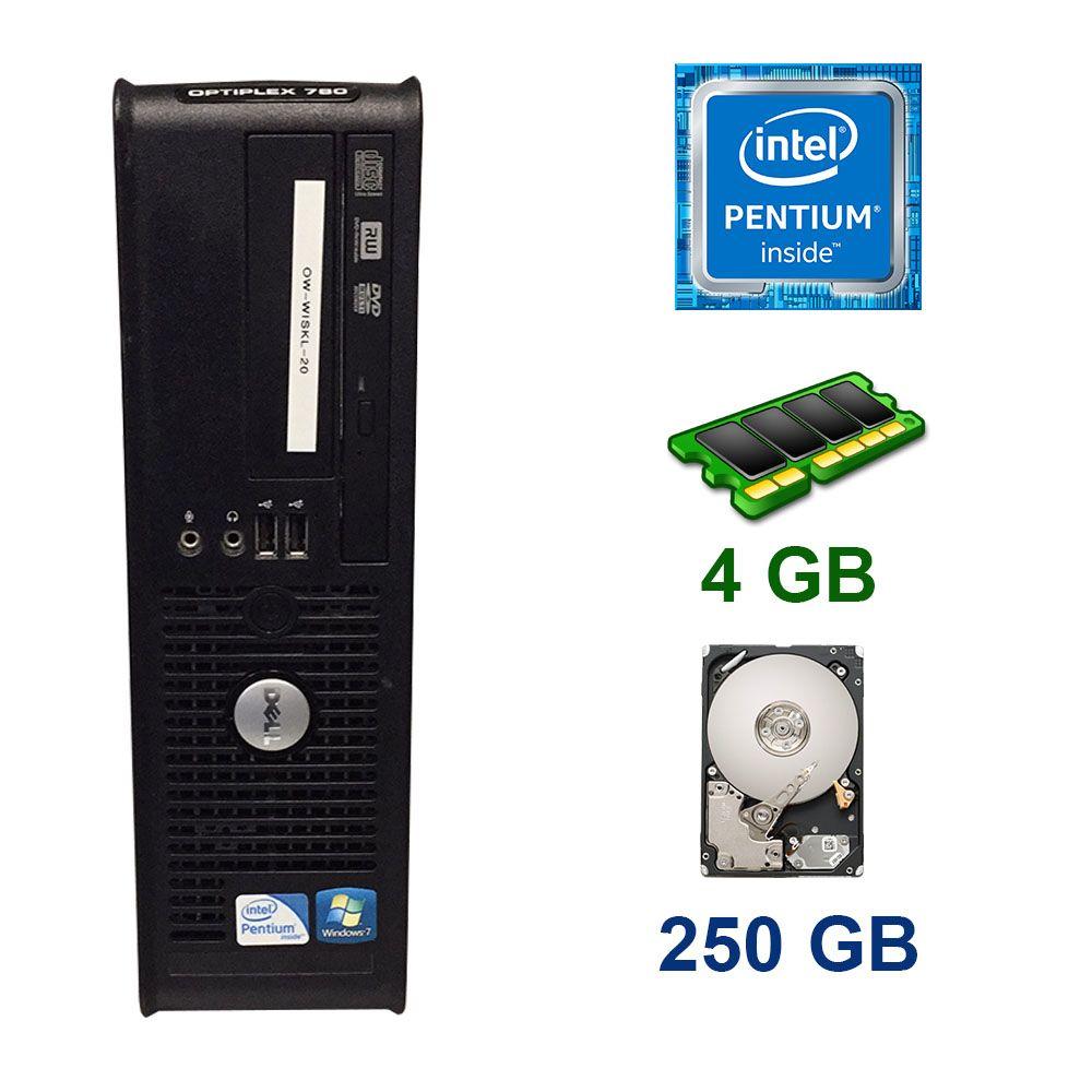 Комп'ютер Dell 780 SFF/Intel Pentium E5200 (2 ядра по 2.5 GHz) / 4 GB DDR3 / 250 HB HDD