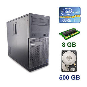 Комп'ютер Dell OptiPlex 790 Tower / Intel Core i7-2600 (4 (8) ядра по 3.4 — 3.8 GHz) / 8 GB DDR3 / 500 GB HDD, фото 1