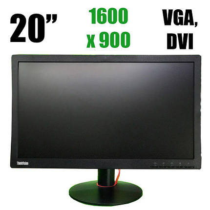 Lenovo ThinkVision T2014 / 20" (1600х900) TN+film WLED / VGA, DVI, фото 2