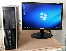 HP 8000 Compaq Elite / Intel Core 2 Duo E8500 (2 ядра по 3.16GHz) / 4GB RAM / 160 GB HDD + Windows 7 + монітор, фото 3