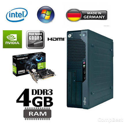 Fujitsu e5731 SFF/Intel Core 2 Duo e8400 (2 ядра по 3GHz) / 4GB DDR3 / 160 GB HDD / НОВА nVidia GeForce GT, фото 1