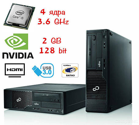 Fujitsu-Siemens Esprimo E510 SFF/Intel Core i5-3470 (4 ядра по 3.2GHz) / 4GB DDR3 / 250 GB HDD / nVidia, фото 1