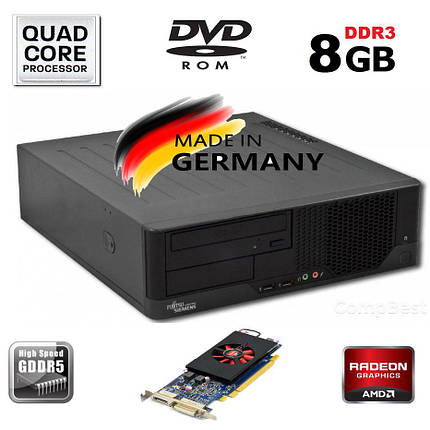 Fujitsu-Siemens E5731 SFF / Intel Core 2 Quad Q6600 (4 ядра по 2.4GHz) / 8 GB DDR3 / 250 GB HDD / AMD Radeon, фото 1