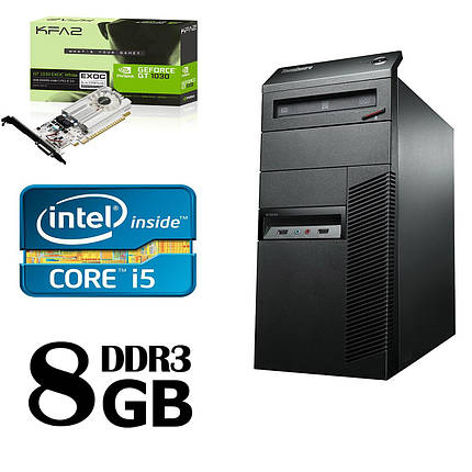 Lenovo m82 Tower / Intel Core i5-3470 (4 ядра по 3.6GHz) / 8 GB DDR3 / 320 GB HDD / Нова! GeForce GT 1030 2GB, фото 1