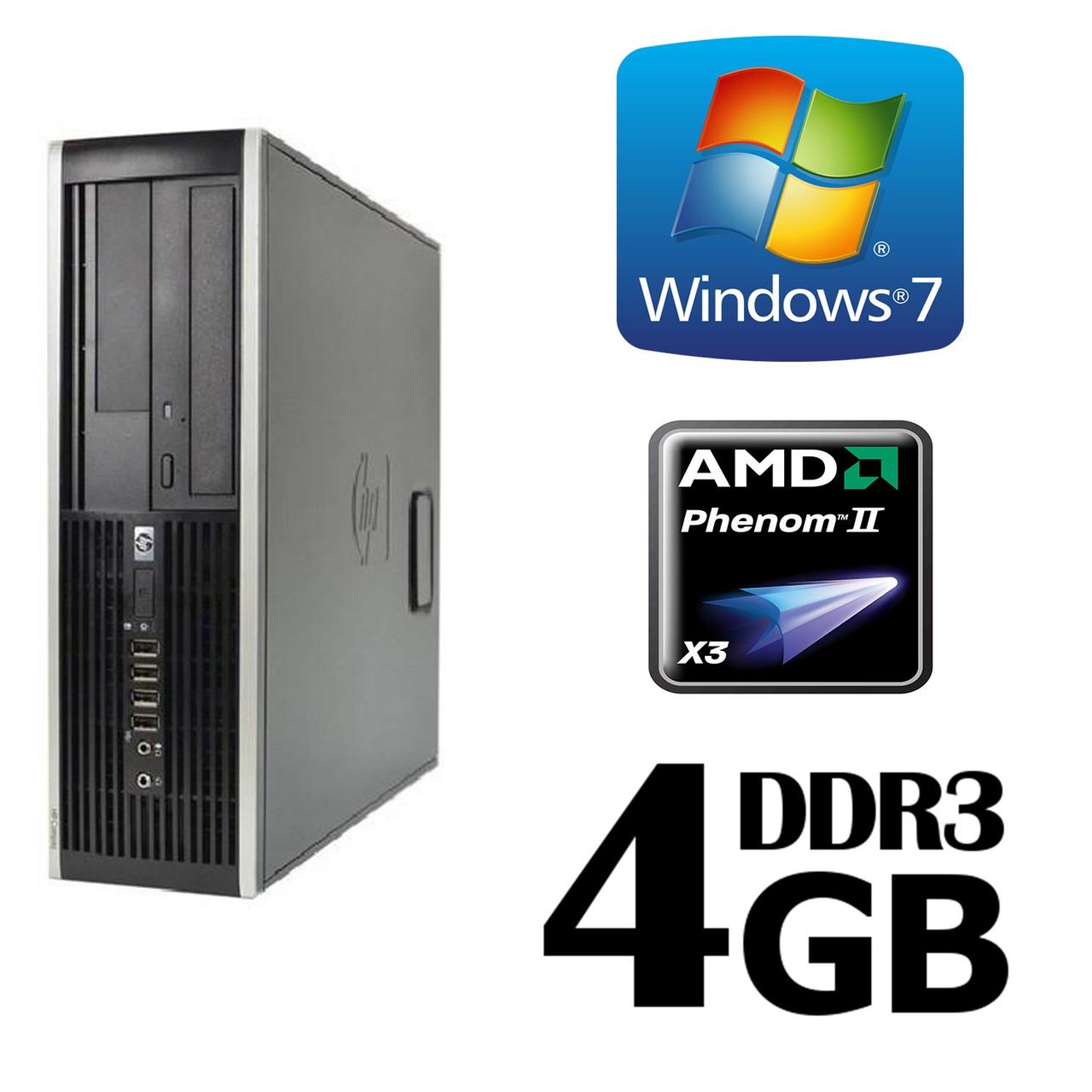 HP 6005 SFF/AMD Phenom II x3 (3 ядра по 3.0 GHz, 6MB cache) / 160 GB HDD / 4 GB DDR3