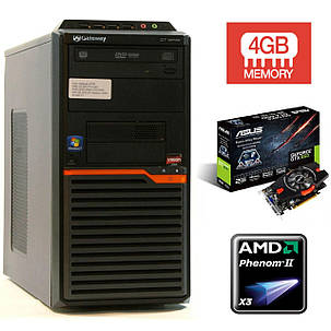 GATEWAY DT55/AMD Phenom II X3 B75 (3 ядра по 3.0GHz) / 250 GB HDD / 4 GB DDR3 / відеокарта GeForce GTX 650, фото 1