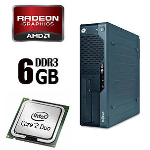 Fujitsu Esprimo E5731 SFF / Intel Core 2 Duo E7500 (2 ядра по 2.93GHz) / 6GB DDR3 / 250GB HDD / AMD Radeon R5, фото 1