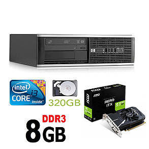HP 6300 Ellite SFF / Intel Core i3-2100 (2(4) ядра по 3.1GHz) / 8GB DDR3 / 320GB HDD / GeForce GT 1030 2GB, фото 1