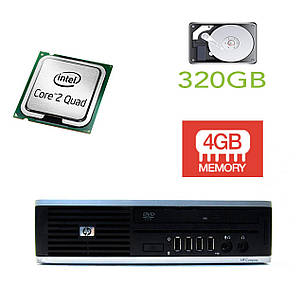 HP 8000 Ellite USFF / Intel Core 2 Quad Q8400 (4 ядра по 2.66GHz) / 4GB DDR3 / 320GB HDD, фото 1
