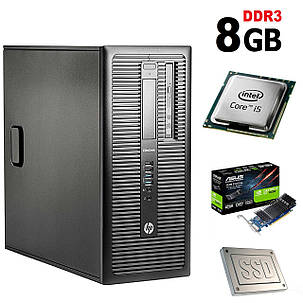 HP 600 G1 Tower / Intel Core i5-4570 (4 ядра по 3.2 GHz) / 8GB DDR3 / NEW 120GB SSD + 500GB HDD / nVidia GeForce GT 1030 2GB GDDR5, фото 2
