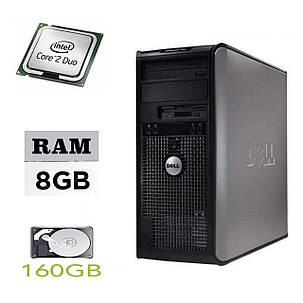 DELL Optiplex 755 Tower / Intel Core 2 Duo E7500 (2 ядра по 2.9GHz) / 8GB DDR2 / 160GB HDD, фото 1