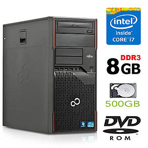Fujitsu ESPRIMO p510 Tower / Intel Core i7-2600 (4 ядра, 8 потоков по 3.40 GHz) / 8GB DDR3 / 500GB HDD / Intel, фото 1