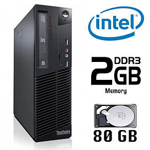 Lenovo m70e SFF / Intel Pentium Dual-Core E5500 (2 ядра по 2.8GHz) / 2GB DDR3 / 80GB HDD, фото 1