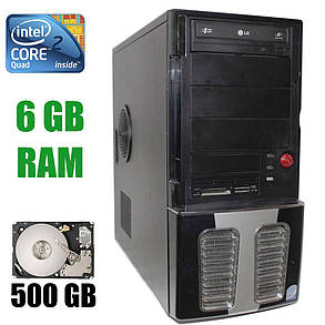 Gigabyte Tower/Intel Core2 Quad Q9300 (4 ядра по 2.50 GHz)/6 GB DDR2/5 GB HDD/nVidia GeForce 210 1Gb, фото 1