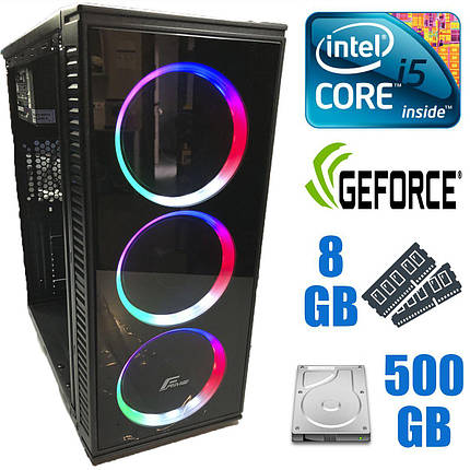 Frime Bastion Tower new / Intel Core i5-4570 (4 ядра по 3.2 - 3.6 GHz) / 8GB DDR3 / 500GB HDD new / nVidia GeForce GTX 1060 6GB / 500W, фото 1