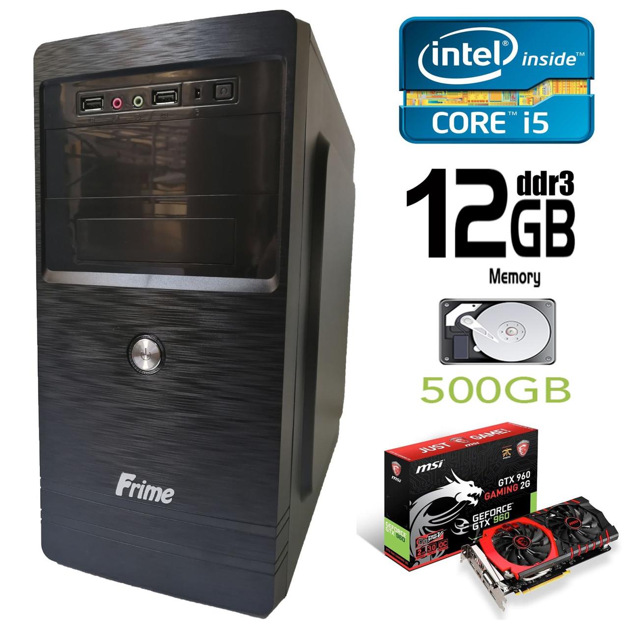Frime Tower Intel Core i5 2500 4 3.3 3.7GHz 12 GB