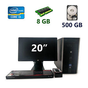 HP Compaq 8200 Elite Tower / Intel Core i3-2100 (2 (4) ядра по 3.1 GHz) / 8 GB DDR3 / 500 GB HDD / AMD Radeon R5 240, 1 GB GDDR5, 128-bit + HP, фото 1
