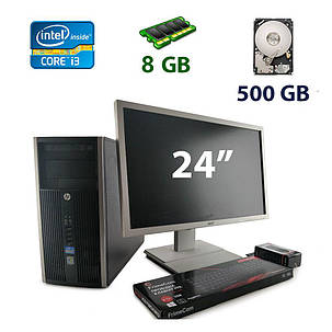 HP Compaq 8200 Elite Tower / Intel Core i3-2100 (2 (4) ядра по 3.1 GHz) / 8 GB DDR3 / 500 GB HDD / AMD Radeon R5 240, 1 GB GDDR5, 128-bit + Acer, фото 1