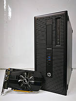 HP EliteDesk 800 G1 Tower / Intel Core i5-4570 (4 ядра по 3.2 - 3.6 GHz) / 8 GB DDR3 / 120 GB SSD NEW+500 GB HDD / nVidia GeForce GTX 1050, 2 GB, фото 3