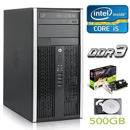 Hewlett-Packard 6200 MT / Intel Core i5-2400 (4 ядра по 3.1-3.4GHz) / 8 GB DDR3 / 500 GB HDD / GeForce GT 1030, фото 1