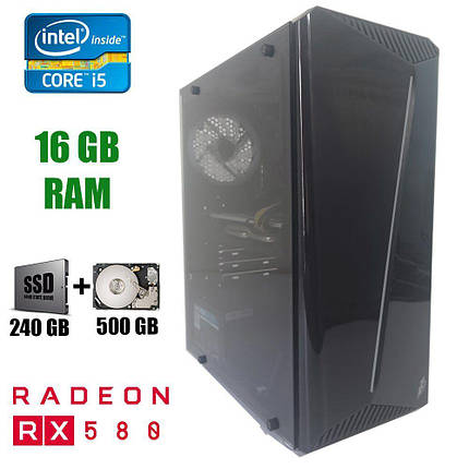 1st Player Rainbow-R3 Gaming New / Intel Core i5-4670 (4 ядра по 3.4 - 3.8GHz) / 16 GB DDR3 / 240 GB SSD, фото 1