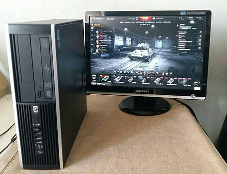 HP 8000 Ellite SFF / Intel C2Q Q9550 (4 ядра по 2.88 GHZ) / 6GB DDR3 / 320GB HDD / Radeon HD 7570 1GB GDDR5 128bit / DVD-RW + монітор / 22' / 1680x1050, фото 2