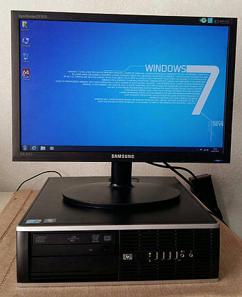 HP 8000 Compaq Elite / Intel Core 2 Duo E8500 (2 ядра по 3.16GHz) / 4GB RAM / 160 GB HDD + Windows 7 + монітор, фото 1