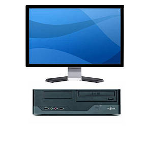 Fujitsu E3521 SFF/Intel Core 2 Duo E8400 (2 ядра по 3.0GHz) / 4GB DDR3 / 250 GB HDD + монітор / 22' /, фото 1