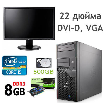 Fujitsu p710 / Intel Core i5-3470 (4 ядра по 3.2-3.6GHz) / 8 GB DDR3 / 500GB HDD / GeForce GT 1030 2Gb DDR5, фото 1