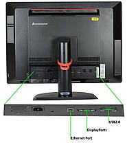 Моноблок Lenovo ThinkCentre M92z AIO / Intel Core i3-2120 (2(4) ядра по 3.3 GHz) / 4GB DDR3 / 500GB HDD / 23 дюйми, FullHD, IPS / USB 3.0+Windows 7, фото 2
