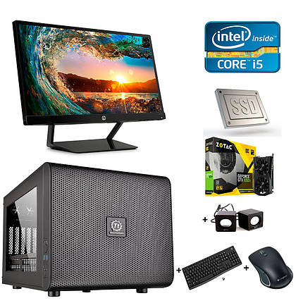 Thermaltake MicroATX / Intel Core i5-6500 (4 ядра по 3.2-3.6GHz) / 16GB DDR4 / 1TB HDD+120GB SSD / Zotac, фото 1