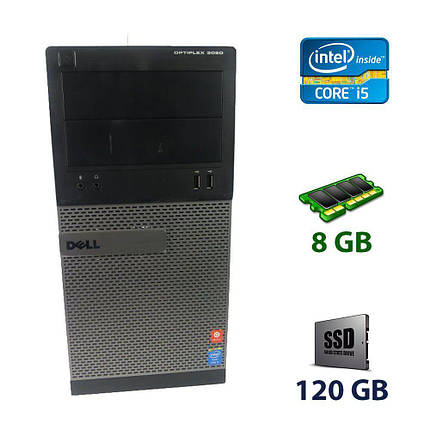 Dell OptiPlex 3020 Tower / Intel Core i5-4570 (4 ядра по 3.2 — 3.6 GHz) / 8 GB DDR3 / 120 GB SSD, фото 1