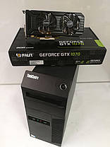 Lenovo M82 Tower/ Intel Core i5-3470 (3.20-3.60 GHz, 4 ядра, 6mb Cache)/ 16GB DDR3/ 500GB HDD / SSD 120GB/ 600W Новий/ Відеокарта GF GTX 1070 8Gb DDR5, фото 3
