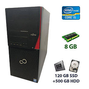 Fujitsu Esprimo P720 E85+ Tower / Intel Core i5-4570 (4 ядра по 3.2 - 3.6 GHz) / 8 GB DDR3 / 120 GB SSD+500 GB, фото 2