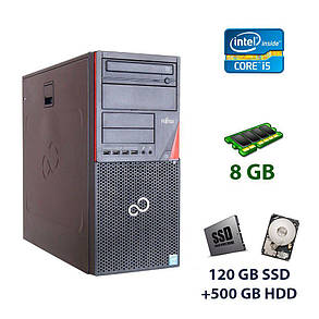 Fujitsu Esprimo P720 E85+ Tower / Intel Core i5-4430 (4 ядра по 3.0 - 3.2 GHz) / 8gb DDR3 / 120 GB SSD+500 GB HDD / nVidia GeForce GTX 1050 Ti, 4 GB, фото 2