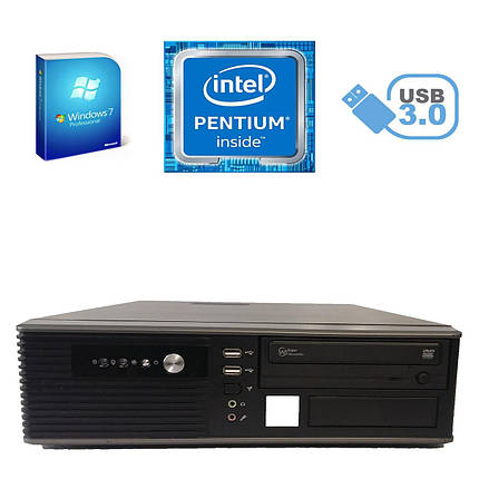 MSI SFF / Intel Pentium G2030 (2 ядра по 3.0 GHz) / 4 GB DDR3 / 250 GB HDD / DVD привід / USB 3.0, SATA 3.0, PCI Express 3.0, 4, 250 HDD, фото 2