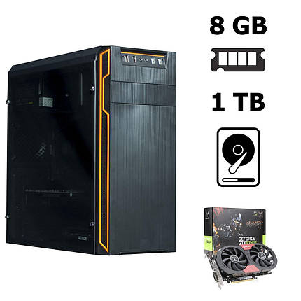 Frontier HAN SOLO orange MT / AMD Athlon™ II X4 840 (4 ядра по 3.1 - 3.8 GHz) / 8gb DDR3 / 1 TB HDD / nVidia GeForce GTX 1050 Ti (4 GB 128-bit GDDR5), фото 2