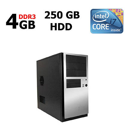 Antec MT / Intel® Core™ i7-3770 (4 (8) ядра по 3.40 - 3.90 GHz) / 4GB DDR3 / 250GB HDD, фото 2