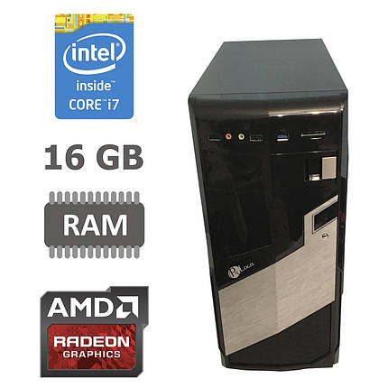 MSI Tower / Intel® Core™ i7-2600 (4 (8) ядра по 3.40 - 3.80 GHz) / 16 GB DDR3 / new 120 GB SSD + 500 GB HDD / Radeon RX580 8GB GDDR5 256bit / БП 650 W, фото 2